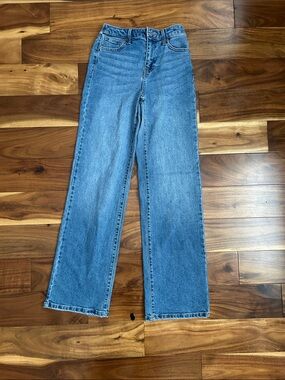 No Boundaries Straight Leg Jeans in Blue Denim